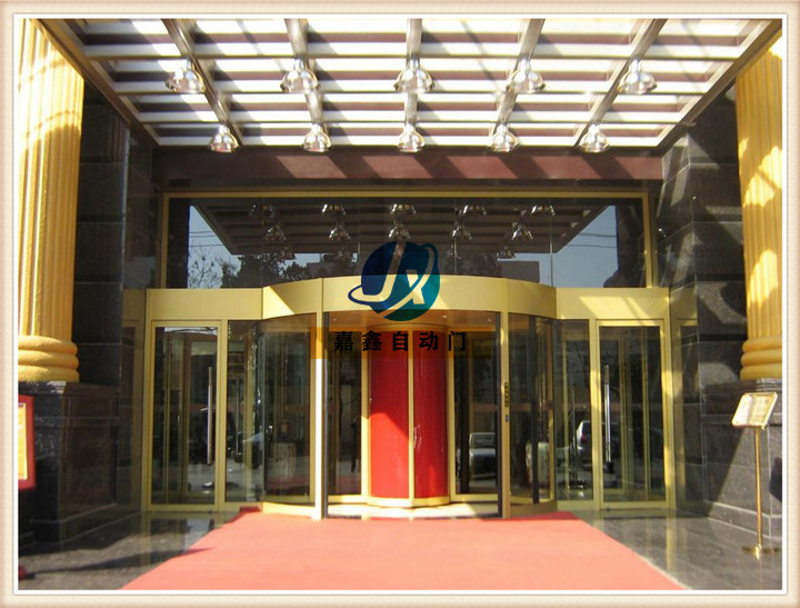 嘉鑫環柱自動旋轉門酒店環柱電動感應門賓館平移門商場旋轉門肯德基門